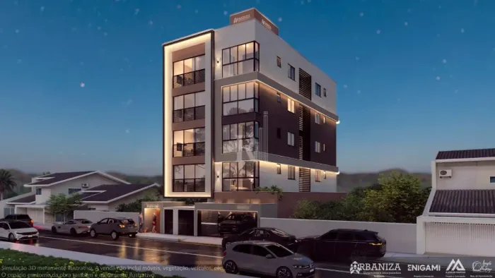 Apartamento á venda com 2 dormitórios, sendo 1 suíte master e 1 demi suite, no bairro Jard