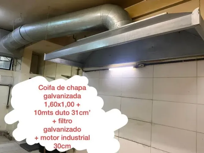 Coifa Industrial em Chapa Galvanizada