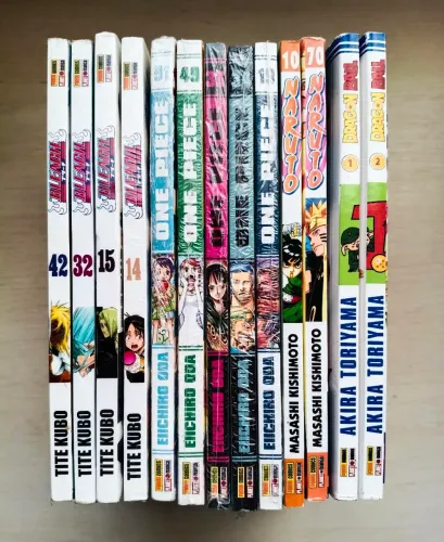Mangás One Piece + Naruto + Bleach + Dragon Ball - também vendo avulsos 