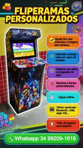Fliperama Arcade - Venda e Aluguel