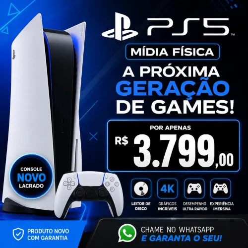 PS5 ISLIM MÍDIA FÍSICA