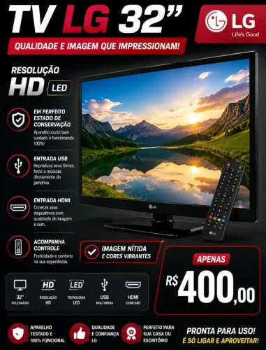 Tv LG HD led 32 polegadas
