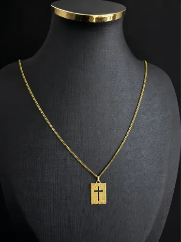 Corrente de ouro 18k com pingente