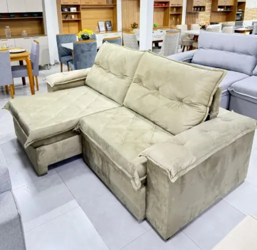 Sofá - Retrát. e Reclin. Le. (2,90m) - D-28 Dividimos Em Até 10x Sem Juros