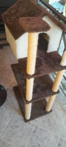 Kit para os felinos: Torre com Casinha + Playground Parede NOVO