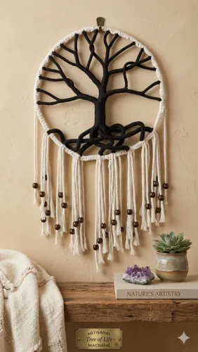arvore da vida em macrame
