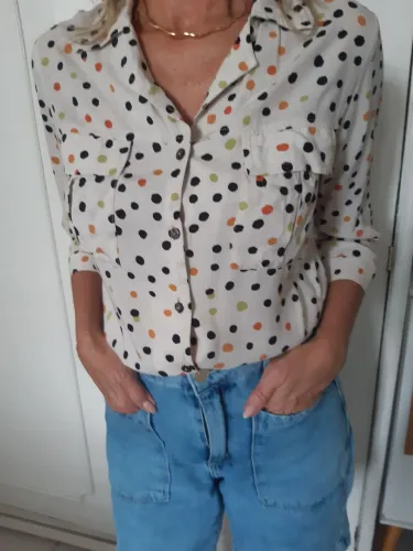 Blusa de Poá em viscose 