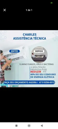 Higienização de ar condicionado
