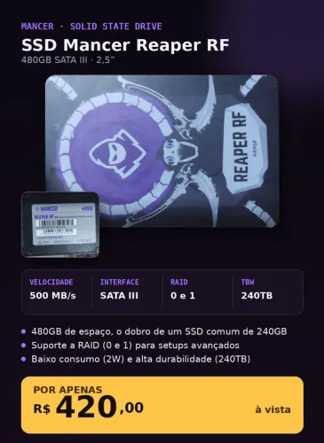 SSD SATA MANCER REAPER RF 480GB