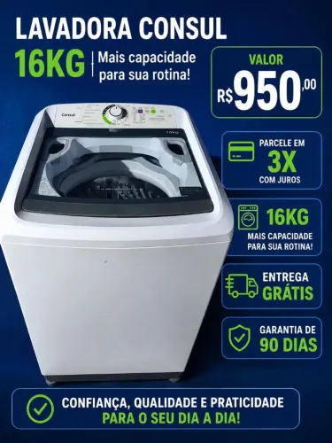 Máquina de lavar Consul 16k com garantia