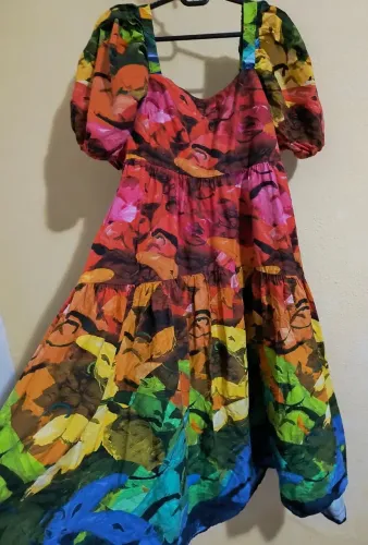 Vestido Midi Farm estampado M