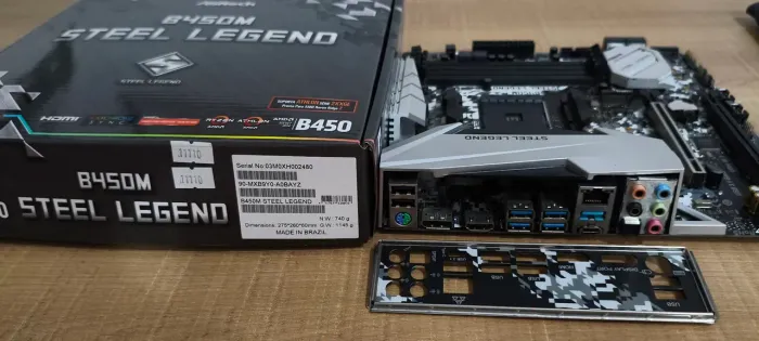 Placa mãe asrock B450 steal legend - AMD4 (No Estado)
