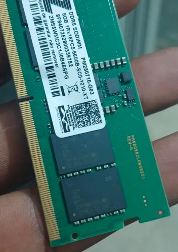 Memória RAM DDR5 8GB 5600MHz SODIMM (Notebook) - Entrego em Palmas na Sexta!