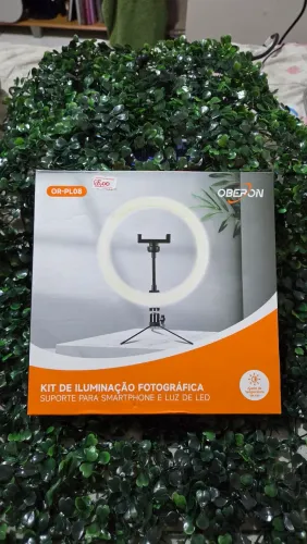 Ringlight de Mesa com Suporte para Celular