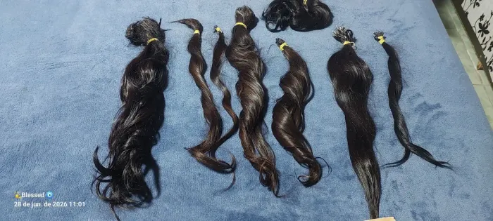 Cabelo humano 50 cm 415 gramas