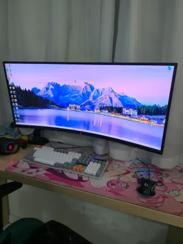 Monitor Gamer Curvo 34" 180hz quadhd marca KBM