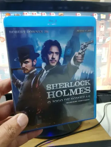lote 2 Blu Ray discs Sherlock Holmes /Sherlock o Jogo das Sombras