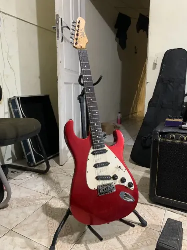 Guitarra Dolphin Strato C/ Cap. Malagoli