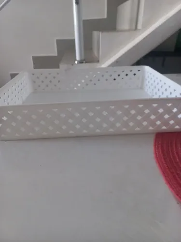 Cesto Organizador Rattan 34x25x6,5 - Doação