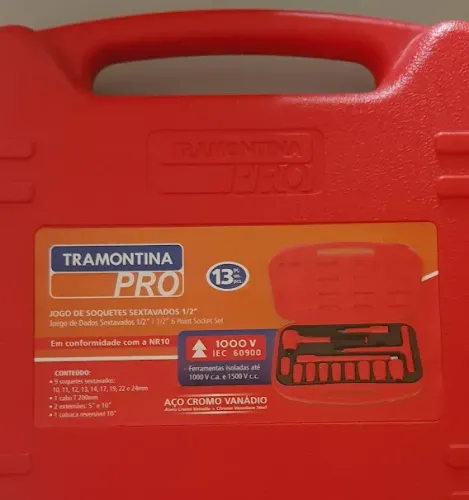 Jogo Soquete 1/2" Isolado 1000V Tramontina