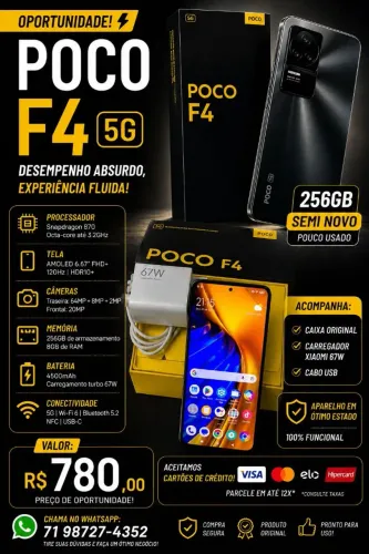 Celular Poco F4 5G 256