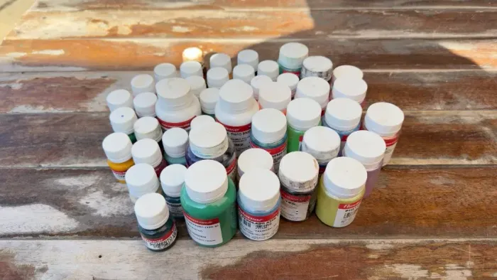 KIT COM 46 UNIDADES - PIGMENTOS PARA RESINA (EPÓXI E POLIÉSTER)