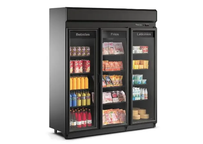 REFRIGERADOR FRICON 3 PORTAS TOTAL BLACK