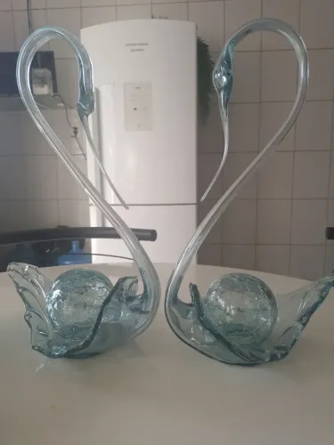 Lindos vasos cisnes decoração