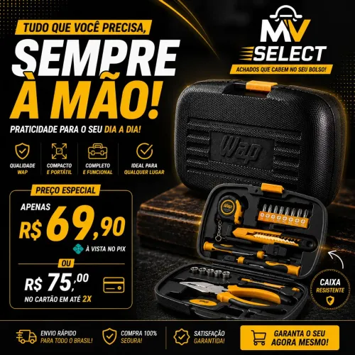 Caixa de ferramentas compacta