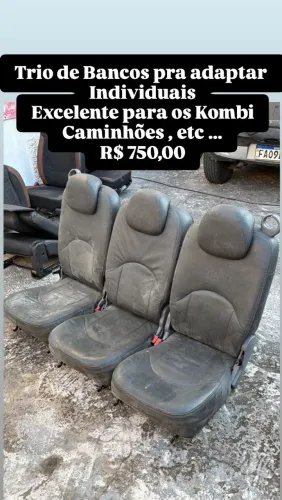 Bancos scenic (somente trio) pra adaptação excelente em kombi