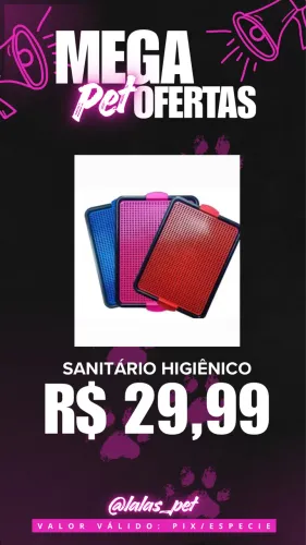 SANITÁRIO HIGIÊNICO NA PROMOÇÃO !!!