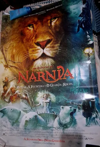 POSTER OFICIAL ORIGINAL GIGANTE DO FILME DISNEY AS CRONICAS DE NÁRNIA LANÇAMENTO DO FILME