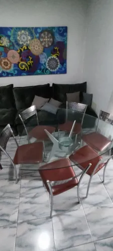 Mesa de Vidro Elegante com 6 Cadeiras ? Apenas R$ 700 ?