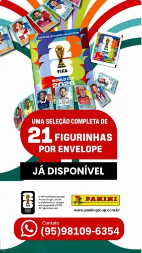 21 Figurinhas da copa em 1 envelope de uma vez só 