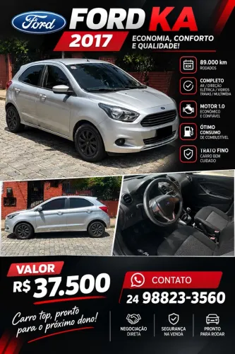Ford KA 1.0 Se/se Plus Tivct Flex 5P 2017