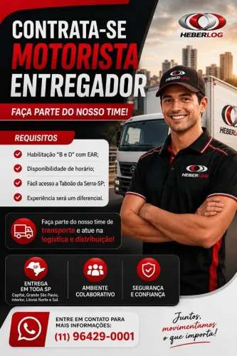 Vaga - Motorista Entregador
