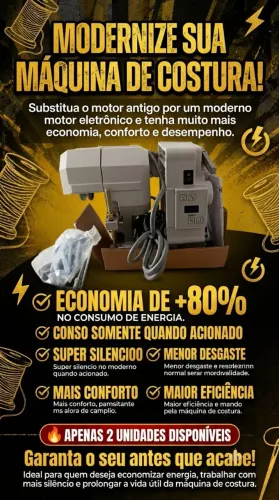 Motor elétrico máquina de costura