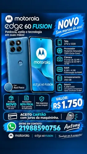Motorola Edge 60 Fusion. Venda!!!