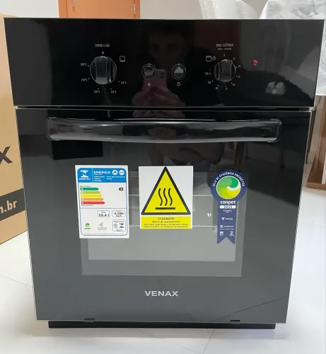 Forno Embutir Venax Totale Nero 50L Preto 127V