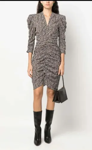 Vestido em seda Isabel Marant, modelo Celine, tamanho 36. Usado uma vez, ótimo estado