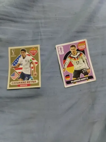 Figurinhas da copa legends de 2022 ouro e de 2026 base