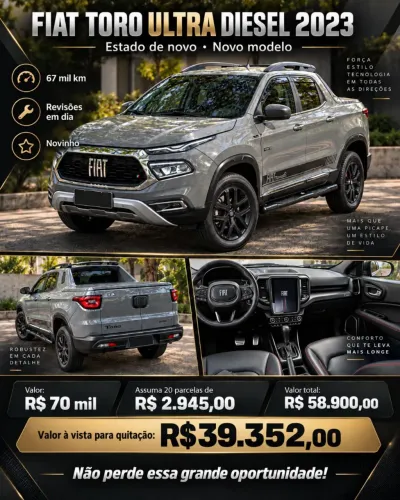 Fiat Toro Ultra 2.0 16V 4X4 Diesel AUT 2023