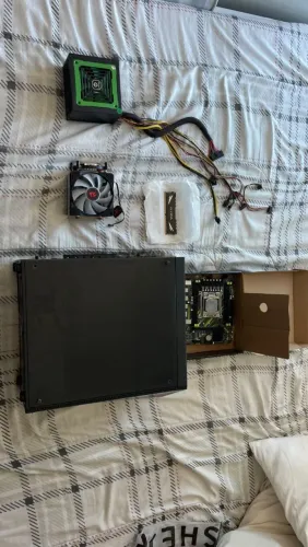 Kit xeon gabinete placa mae processador fonte e memória ram 