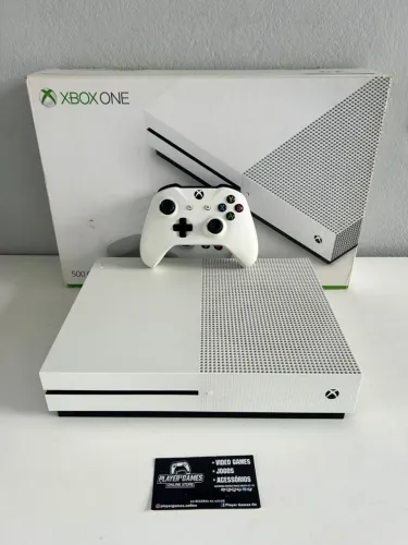 Xbox One S 500GB Completo Com Caixa! (Aceito Cartão)