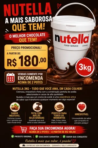 Nutelas a pronta entrega