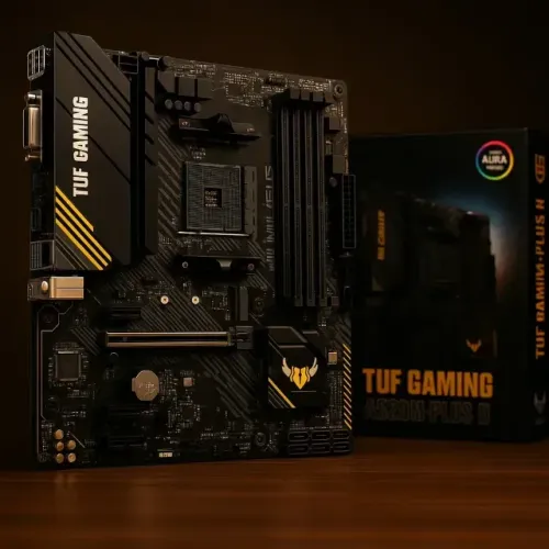 Placa Mãe Asus TUF Gaming A520M PLUS II, AMD AM4, 4x Slots DDR4, USB 3.2, Slot M.2 NVMe -