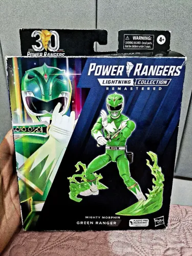  Ranger Verde Green Ranger Lightning Collection Remasterd Hasbro+ Escudo peitoral Extra