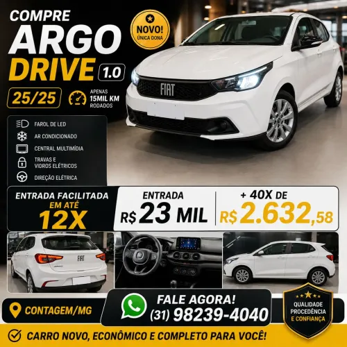 Fiat Argo Drive 1.0 6V Flex 2026