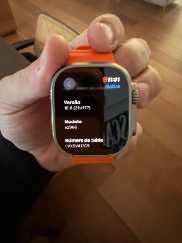 Apple Watch Ultra 2 (Modelo A2986) - Perfeito Estado + Pulseira Laranja