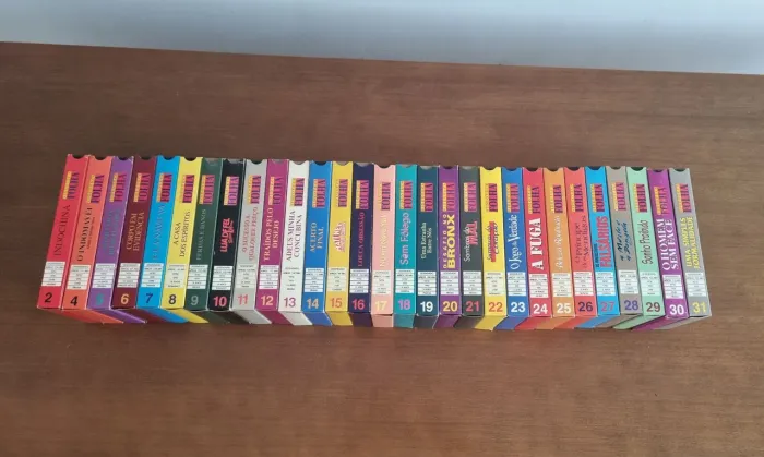 Lote 27 Fitas VHS Videoteca Folha - Impecáveis